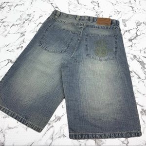 Men's Miskeen Vintage Blue Casual Denim Shorts